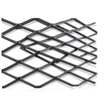 Hot Rolled Black Steel Expanded Metal Mesh Khaleeji 3 mm Thickness 1.22m Width 6m Length