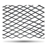 Hot Rolled Black Steel Expanded Metal Mesh Khaleeji 3 mm Thickness 1.22m Width 7m Length