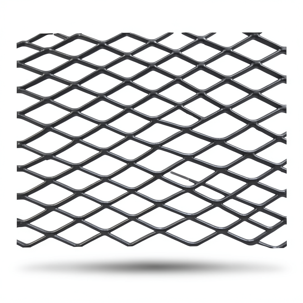 Hot Rolled Black Steel Expanded Metal Mesh Khaleeji 3 mm Thickness 1.22m Width 7m Length