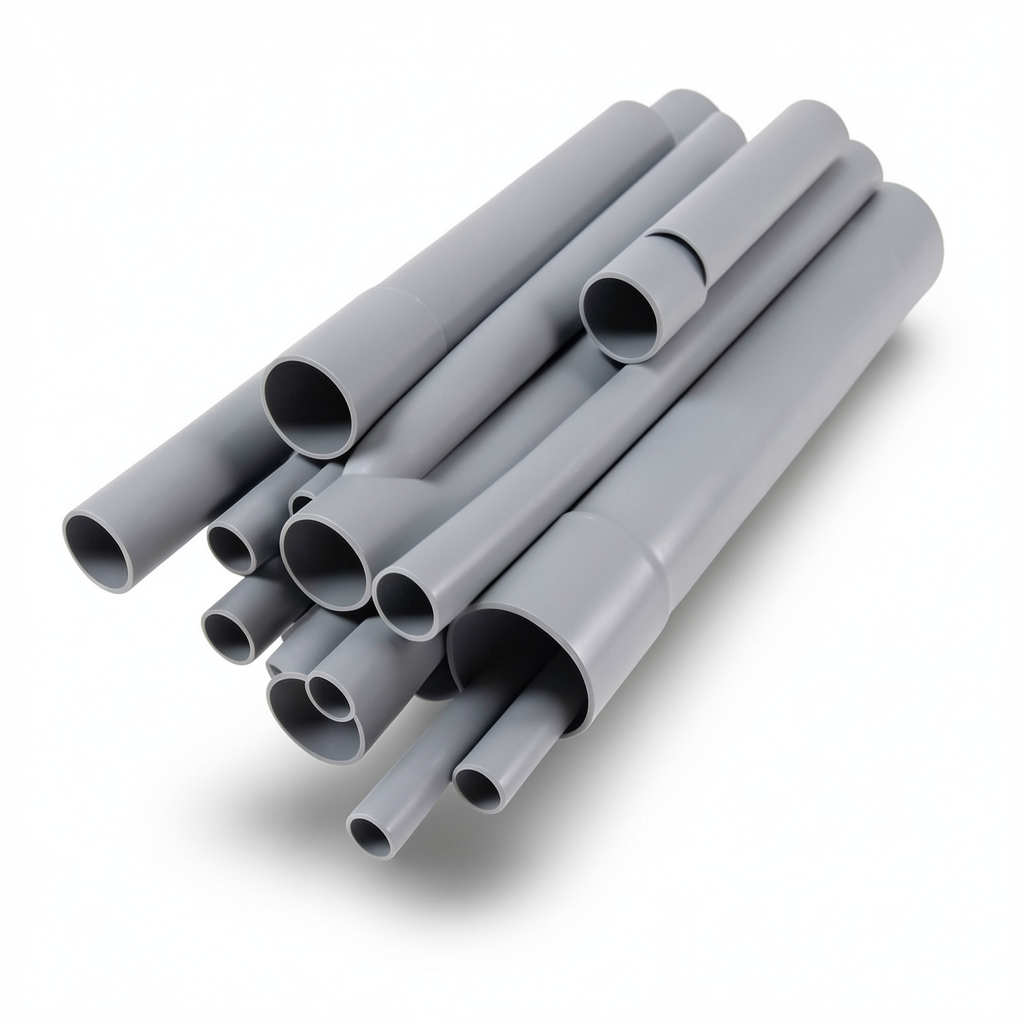UPVC Pipes Size 2 Inch Thickness 2.54 mm Gray Colour