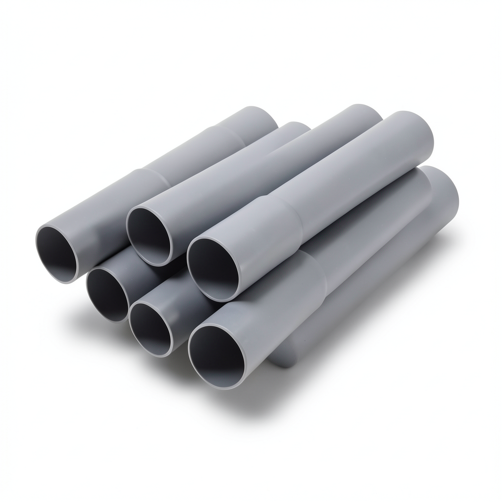 مواسير UPVC مقاس 2 إنش سمك 2.54 مم لون رمادي