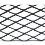 Hot Rolled Black Steel Expanded Metal Mesh 3.8 mm Thickness 1.22 m Width 1 m Length