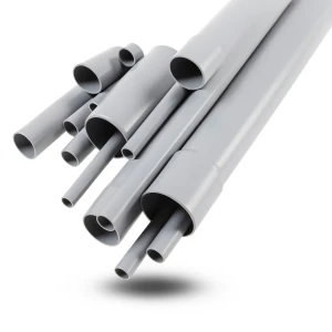 مواسير UPVC مقاس ½ 2 إنش سمك 2.79 مم لون رمادي