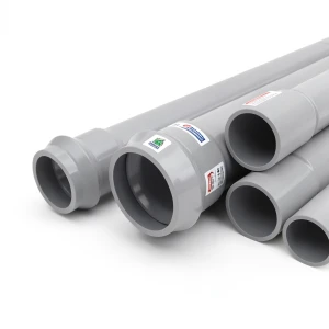 UPVC Plastic Pipes 25 Bar Pressure 200 mm Diameter 18.2 mm Thickness Gray | Al Watania Plastics