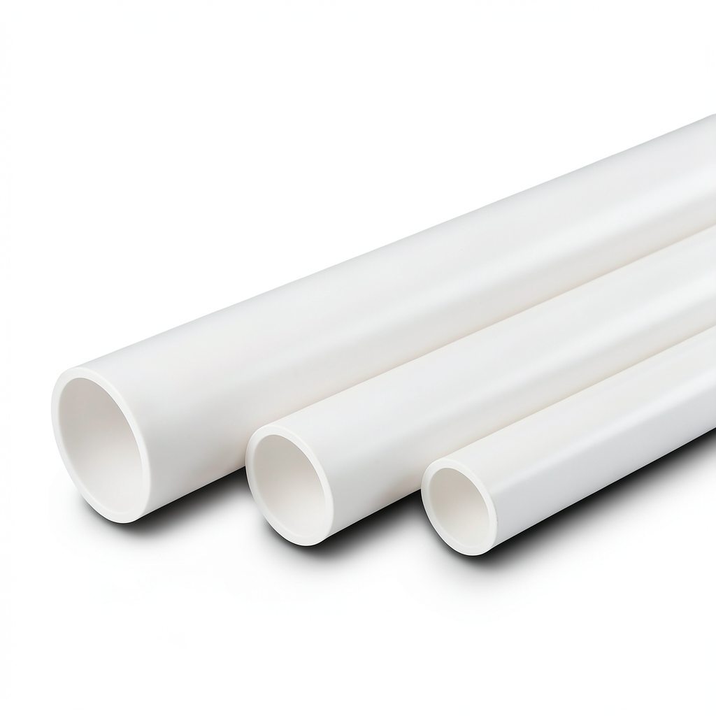 أنابيب UPVC جدول 40 مقاس 5 إنش سمك 6.55 مم أبيض