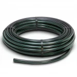 لفة أنابيب بلاستيك HDPE ضغط  15.7 بار [PE 63] قطر خارجي 32 مم  SDR 6  لون اسود مع خط اخضر | مصنع المنى