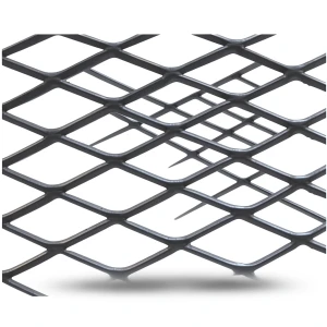 Hot Rolled Black Steel Expanded Metal Mesh Khaleeji 3.8 mm Thickness 1.22 m Width 2 m Length