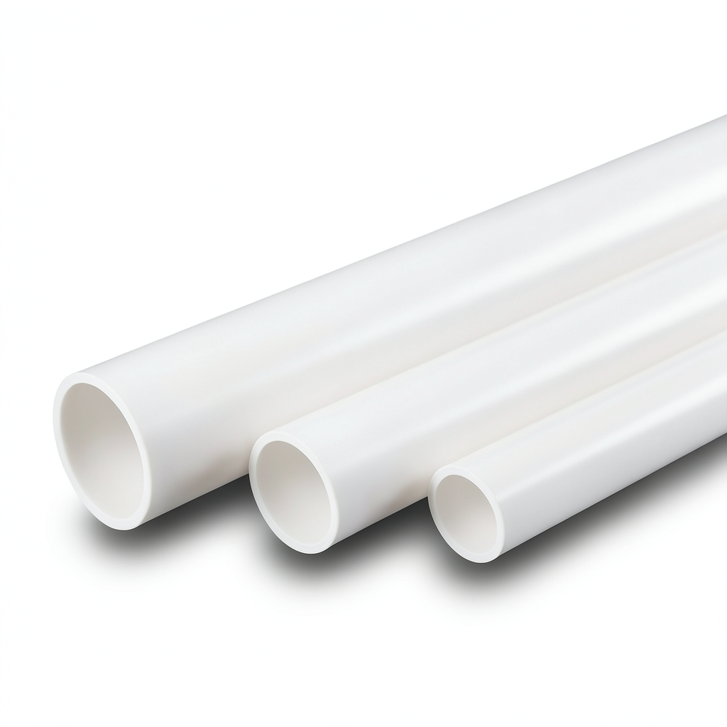 أنابيب UPVC جدول 40 مقاس 6 إنش سمك 7.11 مم أبيض