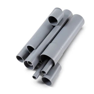 مواسير UPVC مقاس ½ 2 إنش سمك 2.79 مم لون رمادي