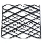 Hot Rolled Black Steel Expanded Metal Mesh 3.8 mm Thickness 1.22m Width 3m Length