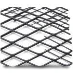 Hot Rolled Black Steel Expanded Metal Mesh Khaleeji 3.8 mm Thickness 1.22 m Width 4 m Length