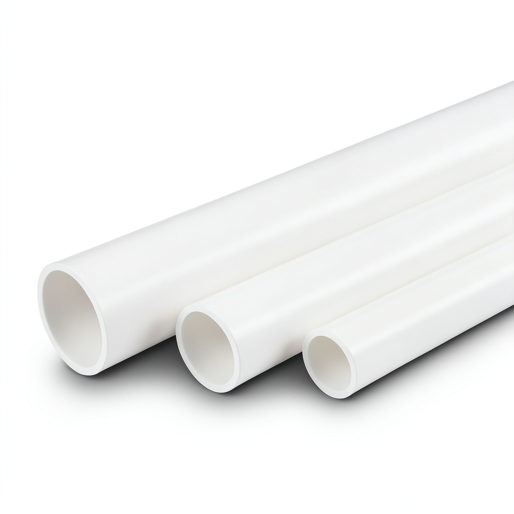 أنابيب UPVC جدول 80 قطر خارجي 73.02 مم سمك 7.01 مم أبيض