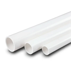 أنابيب UPVC جدول 80 مقاس 3 أنش، قطر خارجي 88.90 مم، سمك 7.62 مم، أبيض