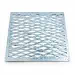 Galvanized Steel Expanded Metal Mesh  [Mazyoon] Thickness 3.8 mm Width 1.22 meter Length 5 meter | Bait Al Tatawor Factory