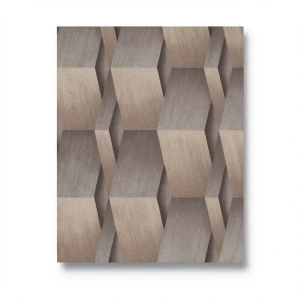 Geometric Wall Decoration 10m x 0.53m Brown Color, Model 10046-30