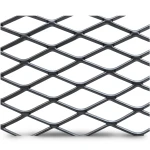 Hot Rolled Black Steel Expanded Metal Mesh Khaleeji 3.8 mm Thickness 1.22m Width 6m Length