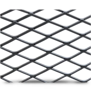 Hot Rolled Black Steel Expanded Metal Mesh Khaleeji 3.8 mm Thickness 1.22m Width 6m Length