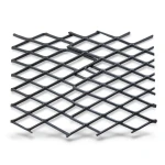 Hot Rolled Black Steel Expanded Metal Mesh Khaleeji Thickness 3.8 mm Width 1.22 m Length 7 m