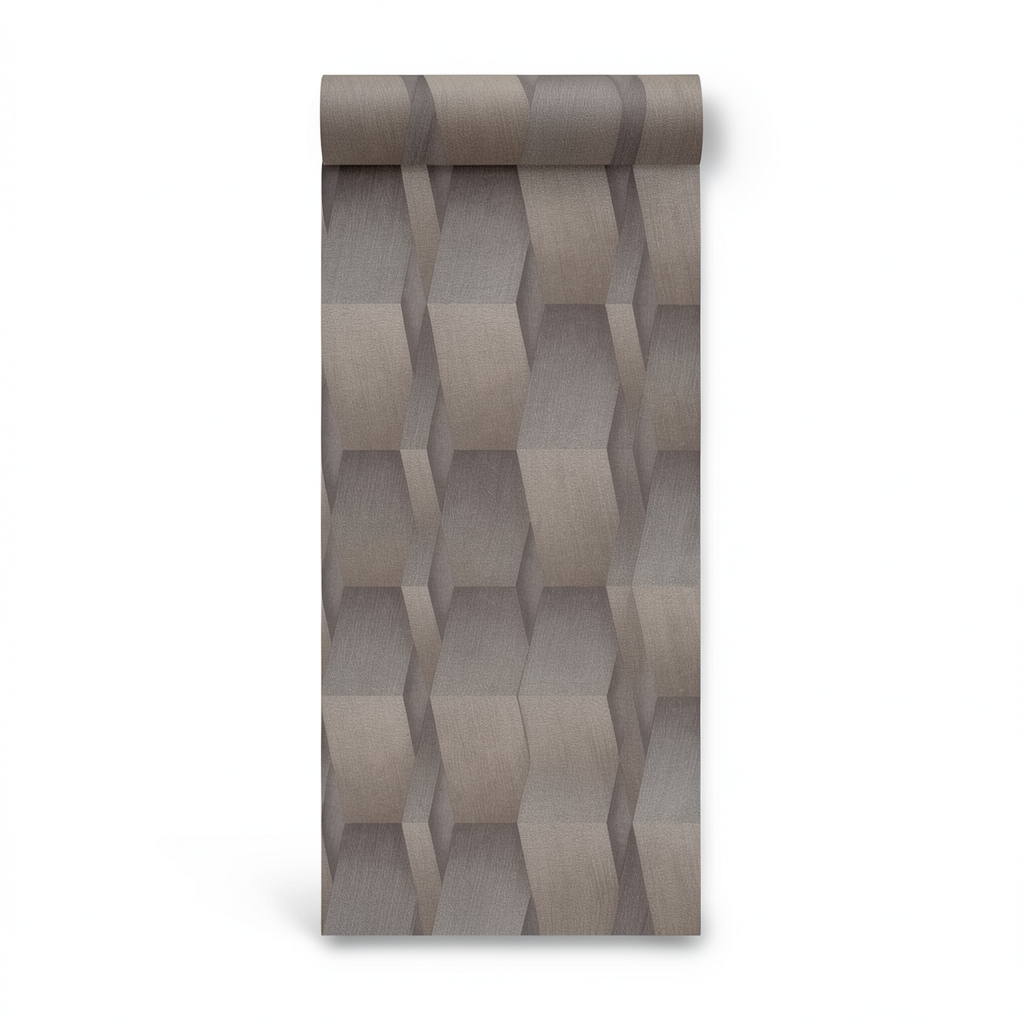 Geometric Wall Decoration 10m x 0.53m Brown Color, Model 10046-30
