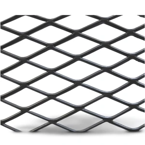 Hot Rolled Black Steel Expanded Metal Mesh Khaleeji 4.8 mm Thickness 1.22 m Width 3 m Length