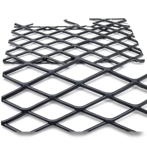 Hot Rolled Black Steel Expanded Metal Mesh 3.8 mm Thickness 1.22m Width 3m Length