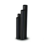 HDPE Pipes Nominal Pressure 20 Bar Outside Diameter 250 mm Thickness 41.6 mm Black