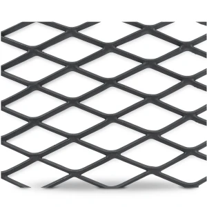 Hot Rolled Black Steel Expanded Metal Mesh Khaleeji 5.8 mm Thickness 1.22 m Width 1 m Length