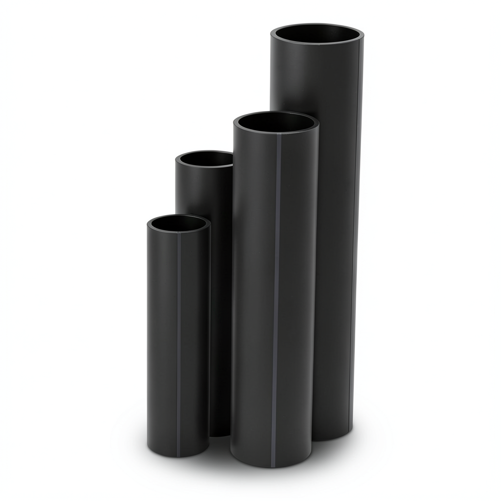 أنابيب HDPE SDR 5 قطر خارجي 25 مم سمك 5.1 مم لون أسود