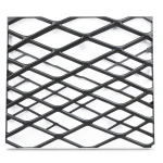 Hot Rolled Black Steel Expanded Metal Mesh Khaleeji 4.8 mm Thickness 1.22 m Width 1 m Length
