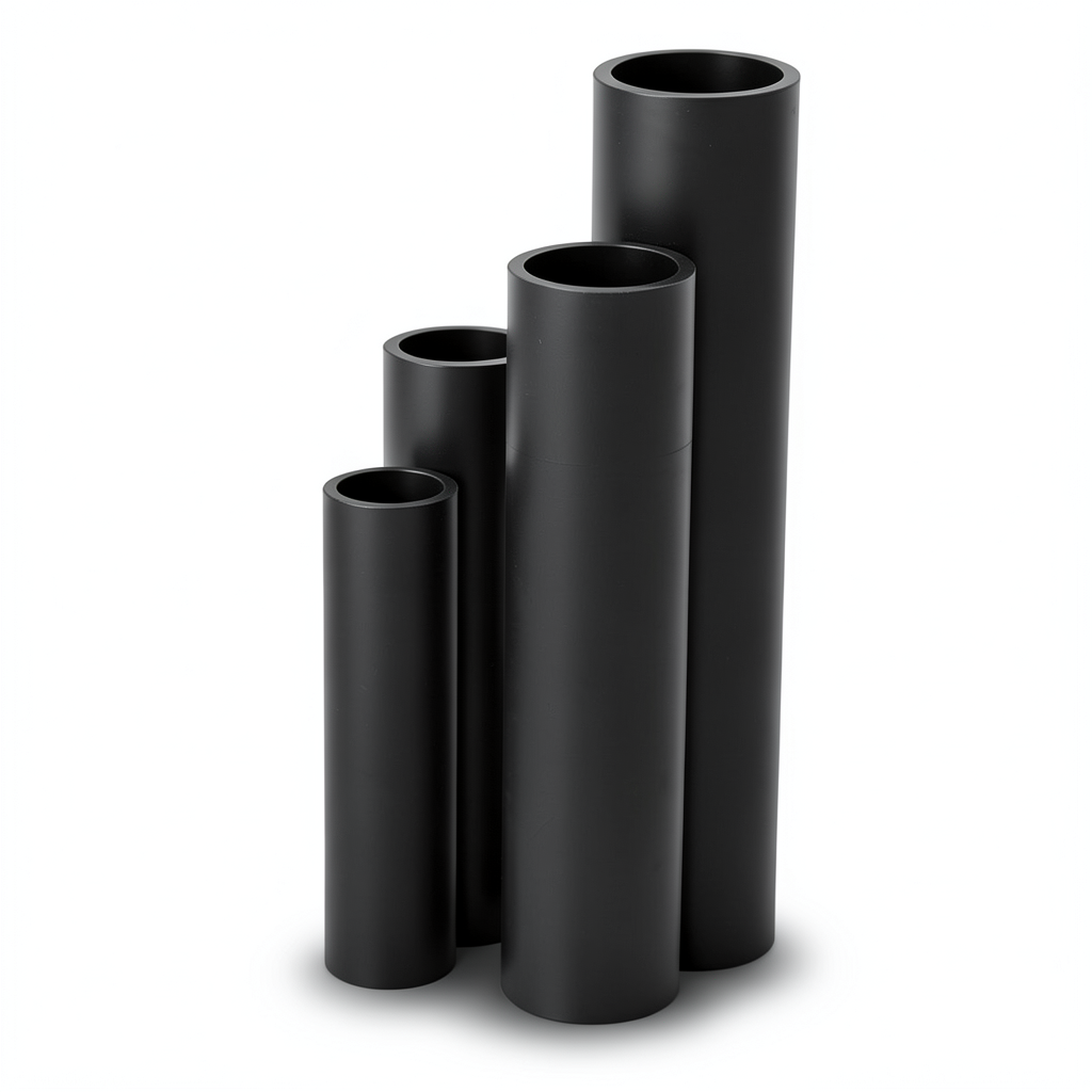 HDPE Pipes SDR 5 Outside Diameter 40 mm Thickness 8.1 mm Black