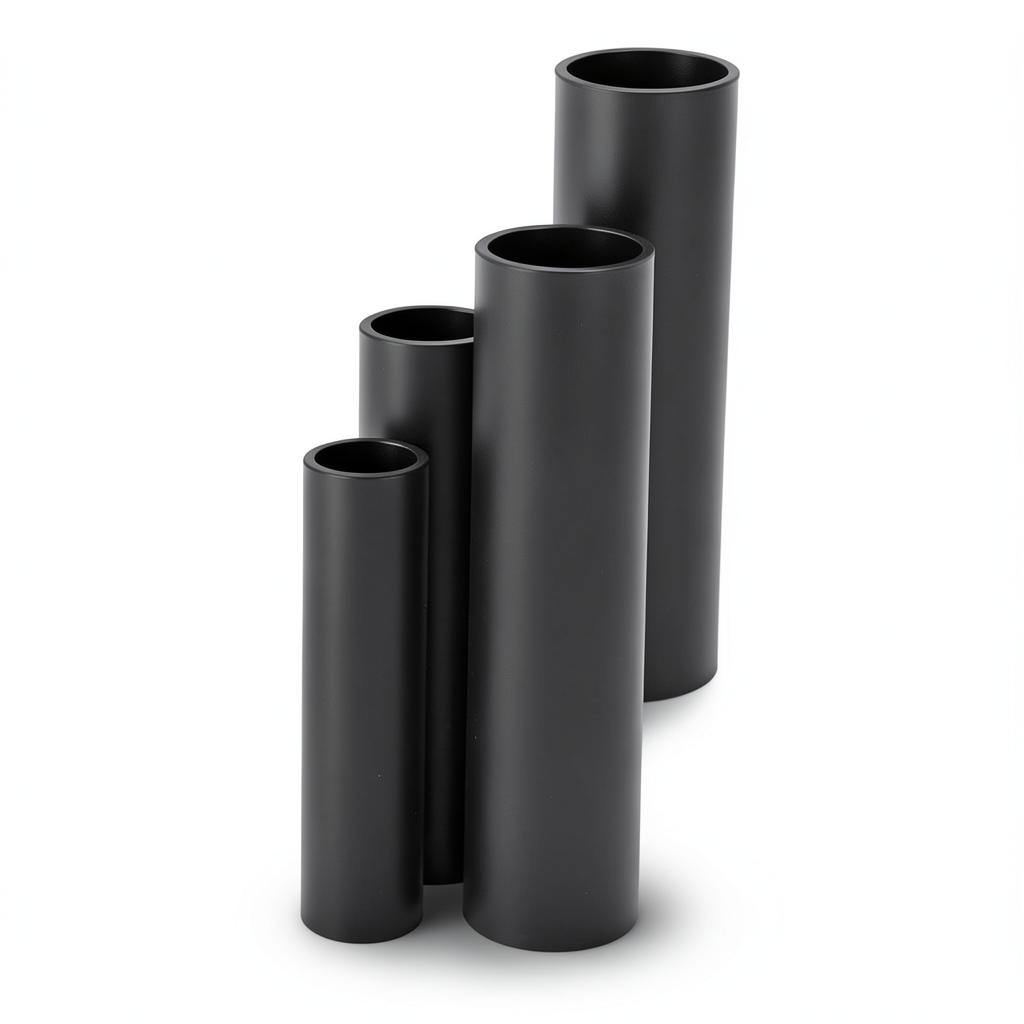 مواسير HDPE نسبة الأبعاد القياسية 33 قطر خارجي 50 مم سمك 1.8 مم لون أسود