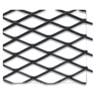 Hot Rolled Black Steel Expanded Metal Mesh 4.8 mm Thickness 1.22 m Width 2 m Length