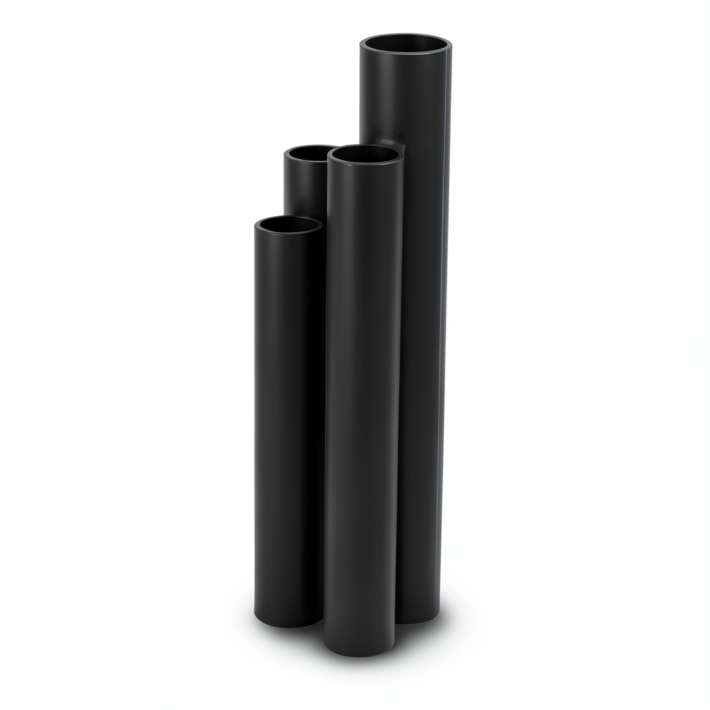 HDPE Pipes SDR 33 Outside Diameter 50 mm Thickness 1.8 mm Black