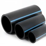 مواسير HDPE الوطني لشبكات المياه  ضغط 6 بار قطر خارجي 110 مم سمك 2.7 مم لون اسود