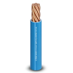 سلك كهرباء مفرد نحاس مجدول 300 ملم، معزول PVC مقاوم للحرارة 450/750 فولت | شركة الفنار
