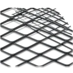 Hot Rolled Black Steel Expanded Metal Mesh Khaleeji 4.8 mm Thickness 1.22 m Width 4 m Length