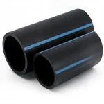 مواسير HDPE الوطني لشبكات المياه  ضغط 6 بار قطر خارجي 125 مم سمك 3.1 مم لون اسود