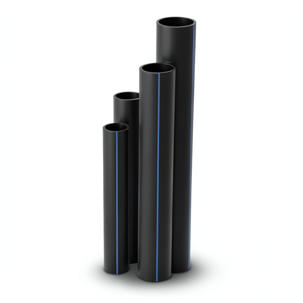 HDPE Pipes 16 Bar Pressure 16 mm Diameter 2.2 mm Thickness Black