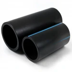 مواسير HDPE الوطني لشبكات المياه  ضغط 6 بار قطر خارجي 140 مم سمك 3.5 مم لون اسود