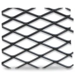 Hot Rolled Black Steel Expanded Metal Mesh Khaleeji 3.8 mm Thickness 1.22 m Width 4 m Length