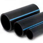 مواسير HDPE الوطني لشبكات المياه ذات الضغط العالي  ضغط 16  بار قطر خارجي 110 مم سمك 8.2 مم لون اسود