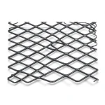 Hot Rolled Black Steel Expanded Metal Mesh Khaleeji 3.8 mm Thickness 1.22 m Width 5 m Length