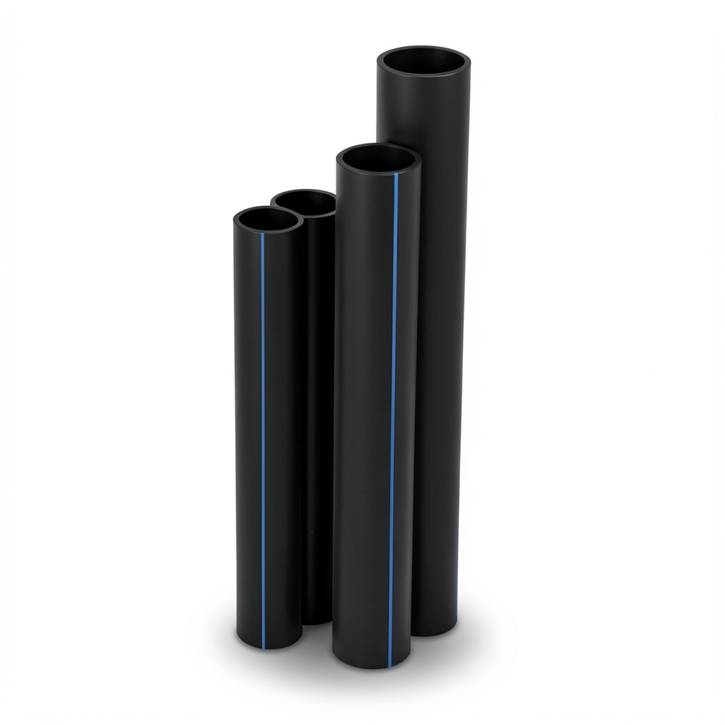 HDPE Pipes SDR 33 Outside Diameter 63 mm Thickness 2 mm Black