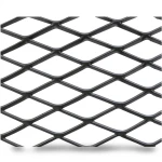 Hot Rolled Black Steel Expanded Metal Mesh Khaleeji 3.8 mm Thickness 1.22m Width 6m Length