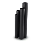 HDPE Pipes 16 Bar Pressure 20 mm Diameter 2.8 mm Thickness Black