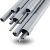 مواسير UPVC EPC 40 مقاس ½ إنش سمك 2.77 مم لون رمادي - Image 1