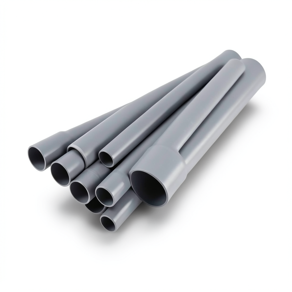 UPVC Pipes Size 1 Inch Thickness 3.38 mm Gray Color EPC 40