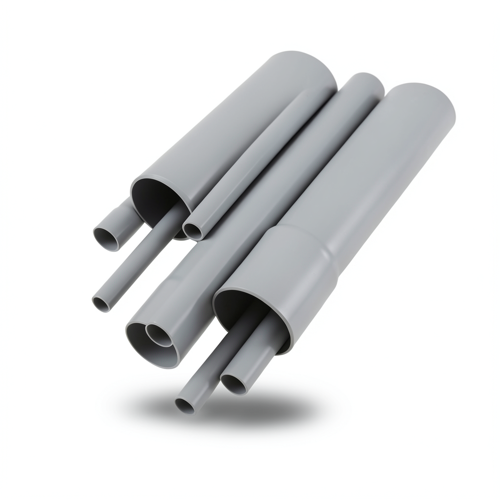 مواسير UPVC مقاس ¾ إنش سمك 2.87 مم لون رمادي
