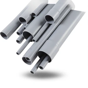 مواسير UPVC مقاس 1 إنش سمك 3.38 مم لون رمادي EPC 40