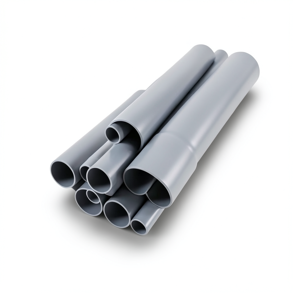 UPVC Pipes 2 Inch Thickness 3.91 mm Gray Color EPC 40